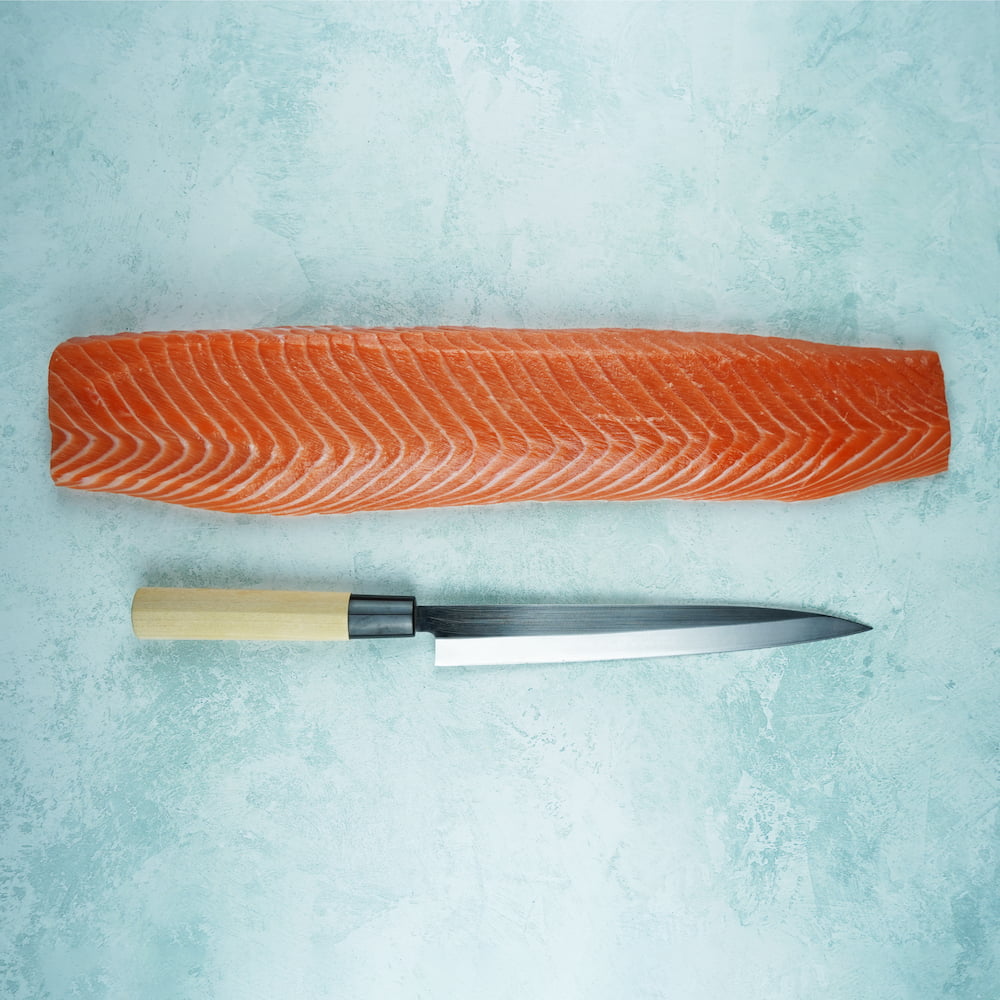 Buy Whole Sashimi Grade Organic Salmon Saku Block XXL Online – The Fish ...