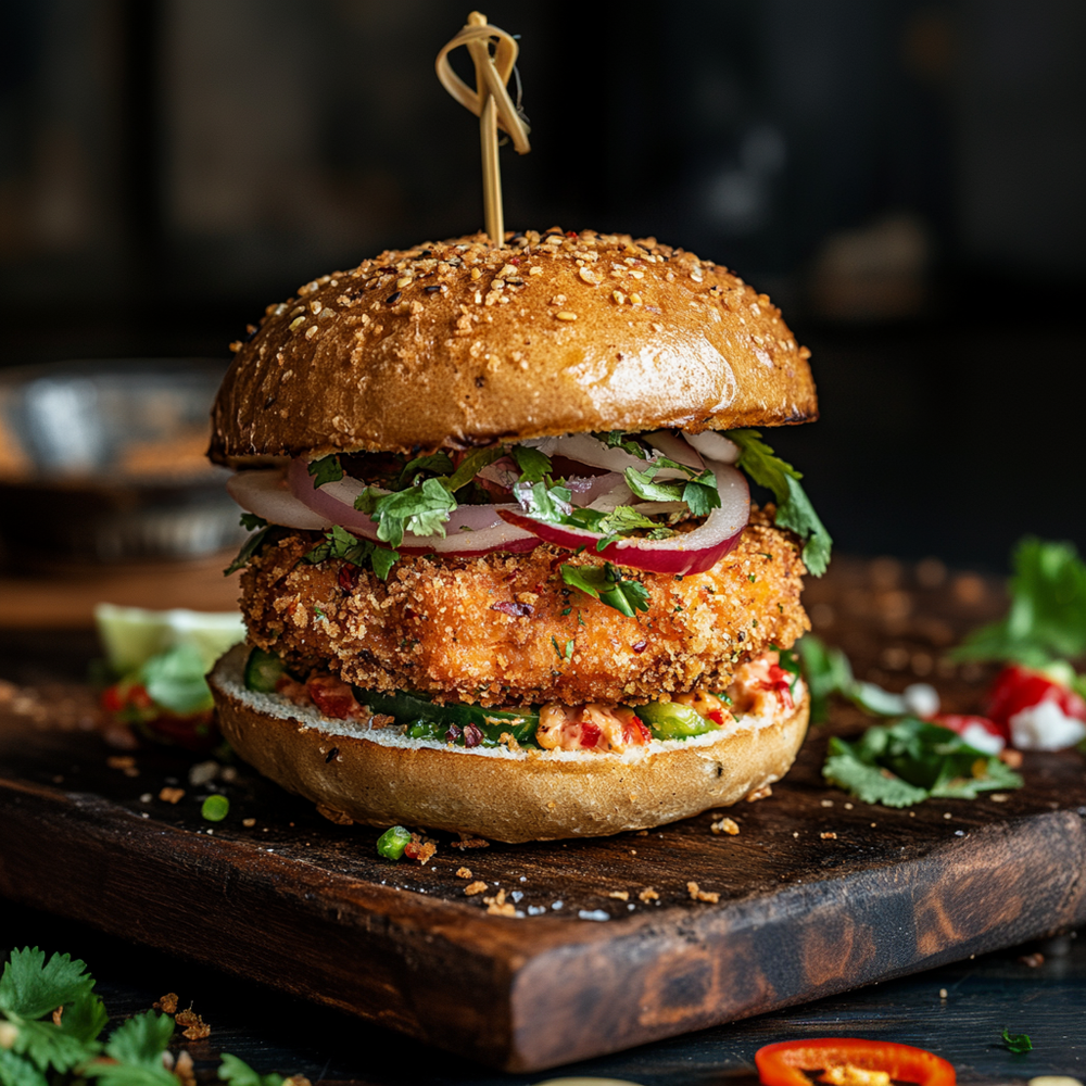 The Fish Society Thai Salmon Burgers