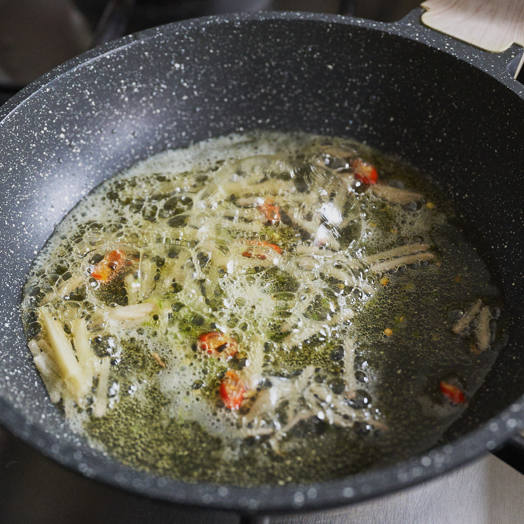 Witch Sole with Chilli, Ginger and Lime